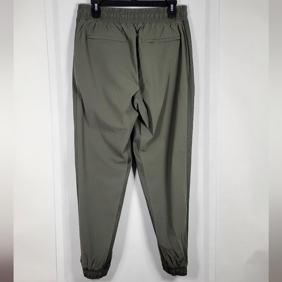 Athleta Textured Brooklyn Green Joggers #703 Size 8 - Picture 2 of 14
